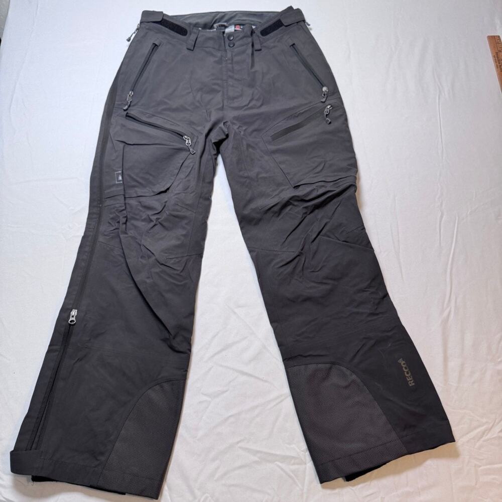 REI Shuksan eVent Snow Pants Men's 30x30 Gray Waterproof RECCO Full Zip